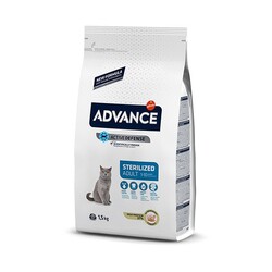 Advance - Advance Sterilised Hindili Kısırlaştırılmış Yetişkin Kedi Maması 1.5 Kg