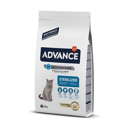 Advance - Advance Sterilised Hindili Kısırlaştırılmış Yetişkin Kedi Maması 3 Kg