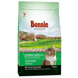 Bonnie - Bonnie Sterilized Tavuklu Kısırlaştırılmış Kedi Maması 1,5 Kg