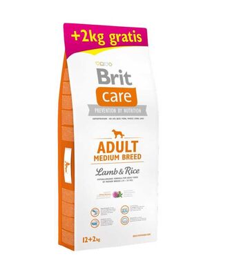 Brit Care Hypo-Allergenic Kuzulu Orta Irk Yetişkin Köpek Maması 12+2 kg