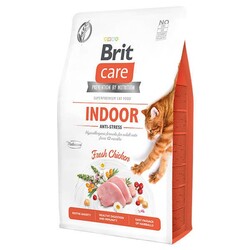 Brit Care - Brit Care İndoor Anti Stress Hypo-Allergenic Tavuklu Tahılsız Kedi Maması 2 kg