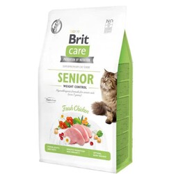 Brit Care - Brit Care Senior Weight Control Hypo-Allergenic Tavuklu Tahılsız Yaşlı Kedi Maması 2 kg