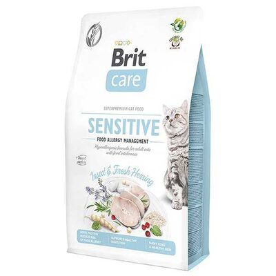Brit Care Sensitive Hypo-Allergenic Ringa Balıklı ve Böcekli Tahılsız Kedi Maması 2 kg