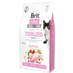 Brit Care - Brit Care Sensitive Hypo-Allergenic Tavşanlı Tahılsız Kısırlaştırılmış Kedi Maması 2 kg