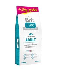 Brit Care - Brit Care Skin&Coat Somonlu Patatesli Tahılsız Küçük ve Orta Irk Yetişkin Köpek Maması 12+2 kg