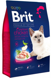 Brit - Brit Premium By Nature Sterilised Tavuklu Kısırlaştırılmış Yetişkin Kedi Maması 8 Kg