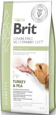 Brit Veterinary Diet Diabetes Diyabet Hastalığı olan Köpekler için Tahılsız Köpek Maması 12 kg