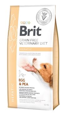 Brit Veterinary Diet Hepatic Karaciğer Yetmezliği olan Köpekler için Tahılsız Köpek Maması 2 kg
