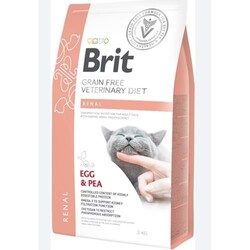 Brit Veterinary - Brit Veterinary Diet Renal Böbrek Yetmezliği olan Kediler için Tahılsız Kedi Maması 2 kg
