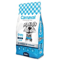 Carnaval - Carnaval Premium Kuzu Etli ve Pirinçli Yavru Köpek Maması 3 kg