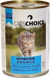Cats Choice - Cats Choice Kıyılmış Somonlu Yetişkin Kedi Konservesi 400 gr