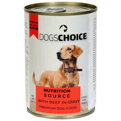 Dogs choice - Dogs choice Parça Etli Biftekli Köpek Konservesi 400 gr