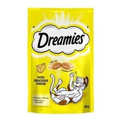 Dreamies - Dreamies İçi Dolgulu Peynirli Kedi Ödülü 60 gr