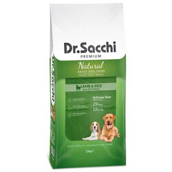 Dr. Sacchi - Dr.Sacchi Premium Natural Kuzulu Yetişkin Köpek Maması 15 kg