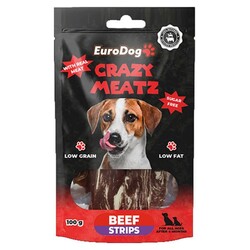 Euro Dog - Eurodog Biftekli Şerit Doğal Köpek Ödül Maması 100 Gr