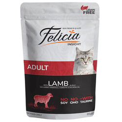Felicia - Felicia Tahılsız Pouch Kuzu Etli Yetişkin Kedi Konservesi 85 gr