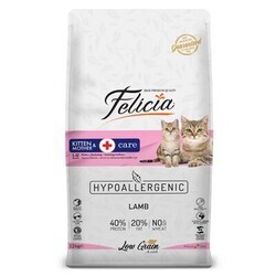Felicia - Felicia HypoAllergenic Düşük Tahıllı Kuzu Etli Yavru Kedi Maması 12 kg
