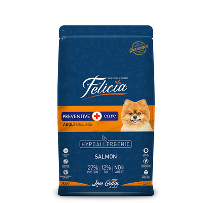 Felicia HypoAllergenic Düşük Tahıllı Küçük Irk Somonlu Yetişkin Köpek Maması 3 kg