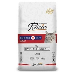 Felicia - Felicia HypoAllergenic Düşük Tahıllı Kuzu Etli Yetişkin Kedi Maması 12 kg