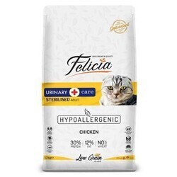 Felicia - Felicia HypoAllergenic Düşük Tahıllı Tavuklu Kısırlaştırılmış Kedi Maması 12 kg