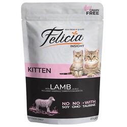 Felicia - Felicia Tahılsız Pouch Kuzu Etli Yavru Kedi Konservesi 85 gr