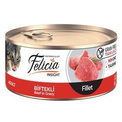 Felicia - Felicia Tahılsız Biftekli Fileto Kedi Konservesi 85 gr