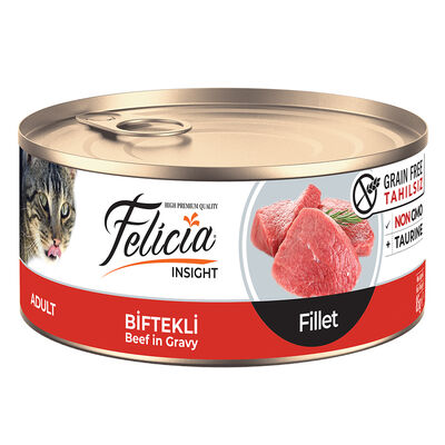 Felicia Tahılsız Biftekli Fileto Kedi Konservesi 85 gr