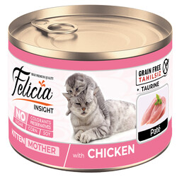 Felicia - Felicia Tahılsız Kitten Mother Anne ve Yavru Kıyılmış Kedi Konservesi 200 gr