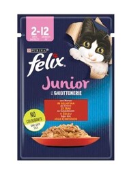 Felix - Felix Pouch Junior Sığır Etli Yavru Kedi Konservesi 85 gr