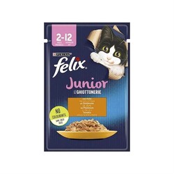 Felix - Felix Pouch Junior Tavuklu Yavru Kedi Konservesi 85 gr