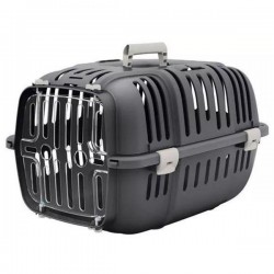 Ferplast - Ferplast Jet 20 Kedi Ve Köpek Taşıma Çantası 56x36x32 Cm Gri