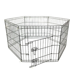 Flip - Flip Katlanır Tel Köpek Çiti 8 Panel