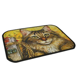 Flip - Flip Resimli Kedi Kumu Toplama Paspası 60 x 45 cm