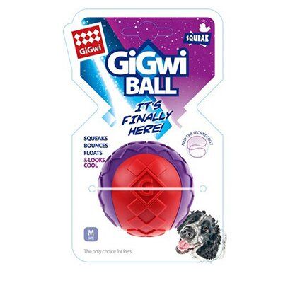 Gigwi Ball Sert Top Köpek Oyuncağı 6 Cm Kırmızı