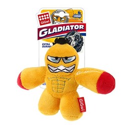 GiGwi - Gigwi Sesli Gladiator Peluş Köpek Oyuncağı Sarı Small