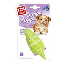 GiGwi - Gigwi Suppa Puppa Timsah Diş Kaşıma Köpek Oyuncağı Yeşil ve Mor