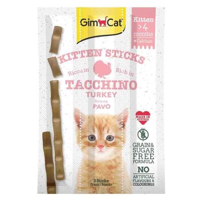 Gimcat Kedi Ödül Çubuğu Sticks Kitten Hindi 3x3 gr