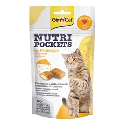 Gimcat - Gimcat Kedi Ödül Tableti Nutri Pockets Peynir Taurin 60 gr