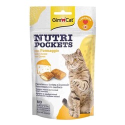 Gimcat - GimCat Nutripockets Peynir Taurinli Kedi Ödülü 60 gr