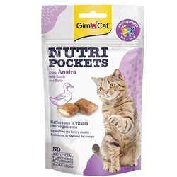 Gimcat - Gimcat Nutri Pockets Ördekli Kedi Ödül Maması 60 Gr
