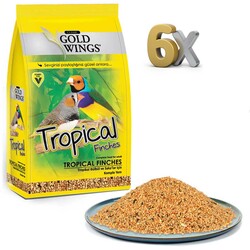 Gold Wings - Gold Wings Classic Tropical Finch Yemi 400 gr 6 Adet