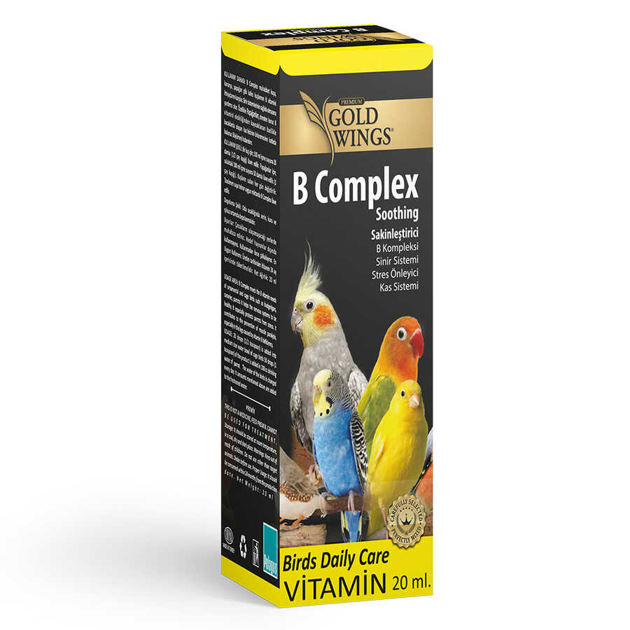 Gold Wings B Complex Kuşlar İçin Stres Önleyici 20 Cc