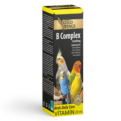 Gold Wings Premium - Gold Wings Premium B Complex Kuşlar İçin Stres Önleyici 20cc