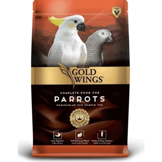 Gold Wings Premium Papağan Yemi 1 kg