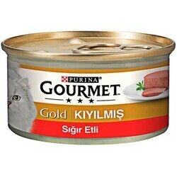 Gourmet Gold - Gourmet Gold Kıyılmış Sığır Etli Yetişkin Kedi Konservesi 85 gr