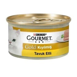 Gourmet Gold - Gourmet Gold Kıyılmış Tavuk Etli Yetişkin Kedi Konservesi 85 gr