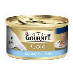 Gourmet Gold - Gourmet Gold Kıyılmış Ton Balıklı Yetişkin Kedi Konservesi 85 gr
