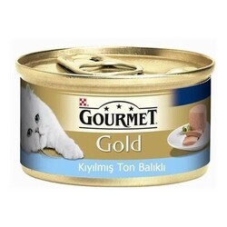 Gourmet Gold - Gourmet Gold Kıyılmış Ton Balıklı Yetişkin Kedi Konservesi 85 gr