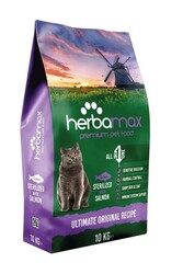 Herbamax - Herbamax Somonlu Kısırlaştırılmış Kedi Maması 10 kg