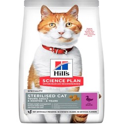 Hills Science Plan - Hills Young Sterilised Ördekli Kısırlaştırılmış Kedi Maması 10 Kg